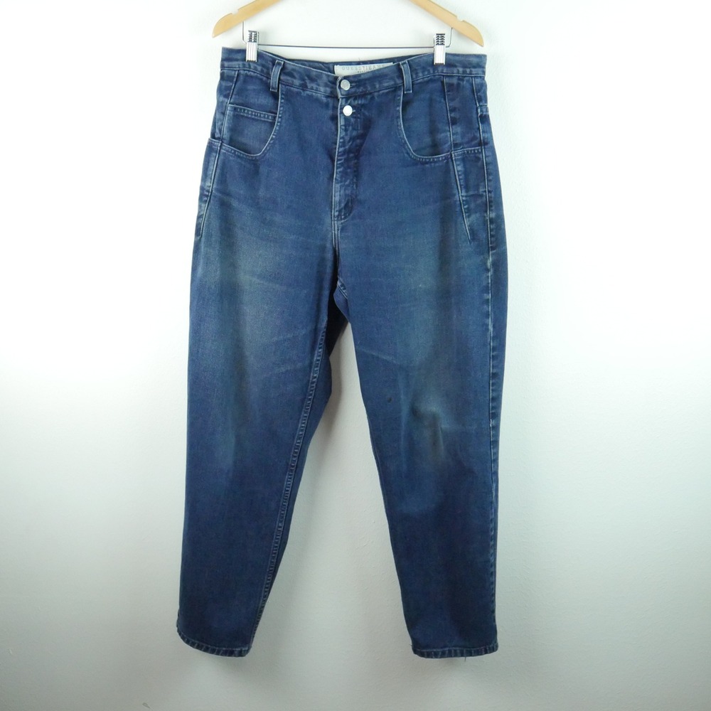Vintage Guess Pascal Jeans Mens 34‎ Blue Loose Fit Tapered Leg Made in USA 90s